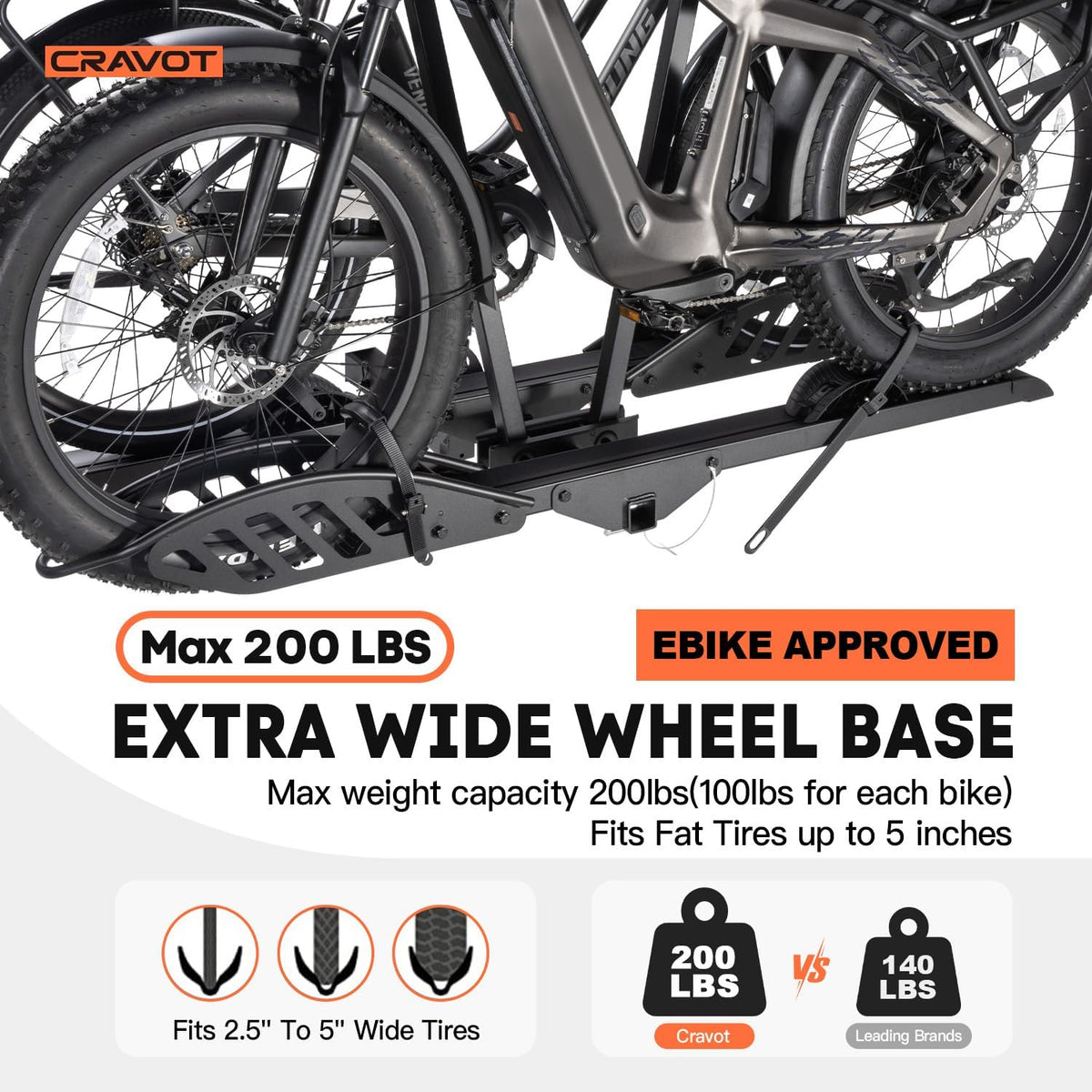 Cravot CyberRack E2 Hitch Bike Rack