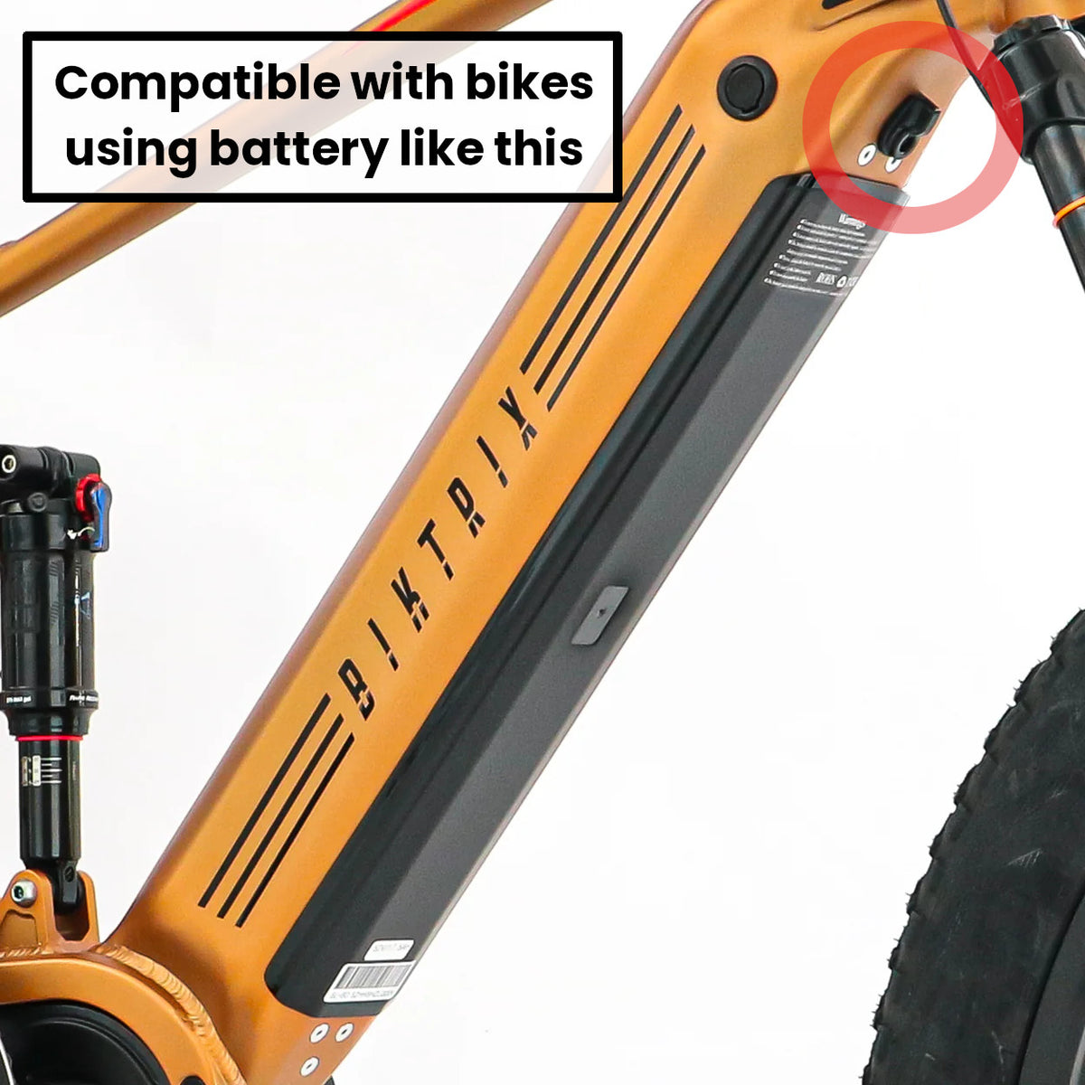 Hidden Downtube Battery Release Knob