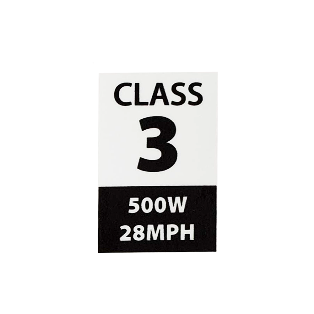 eBike Class Stickers