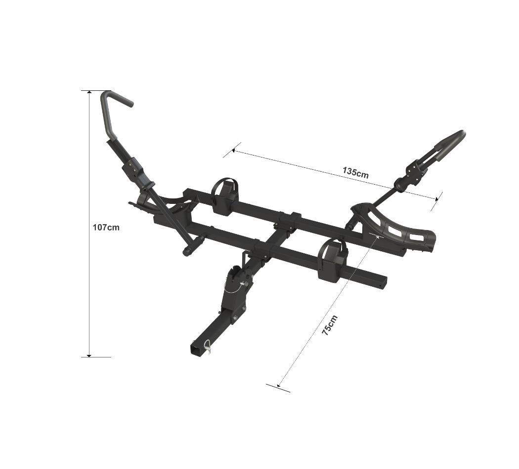 2-Bike Hitch Rack Carrier